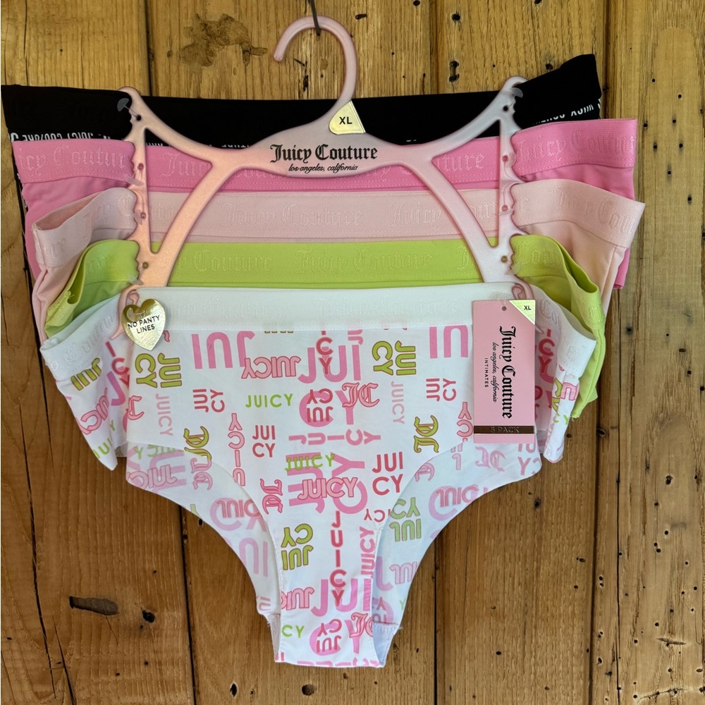 Juicy Couture No Panty Line Underwear Pack Of 5 Size X-Large
